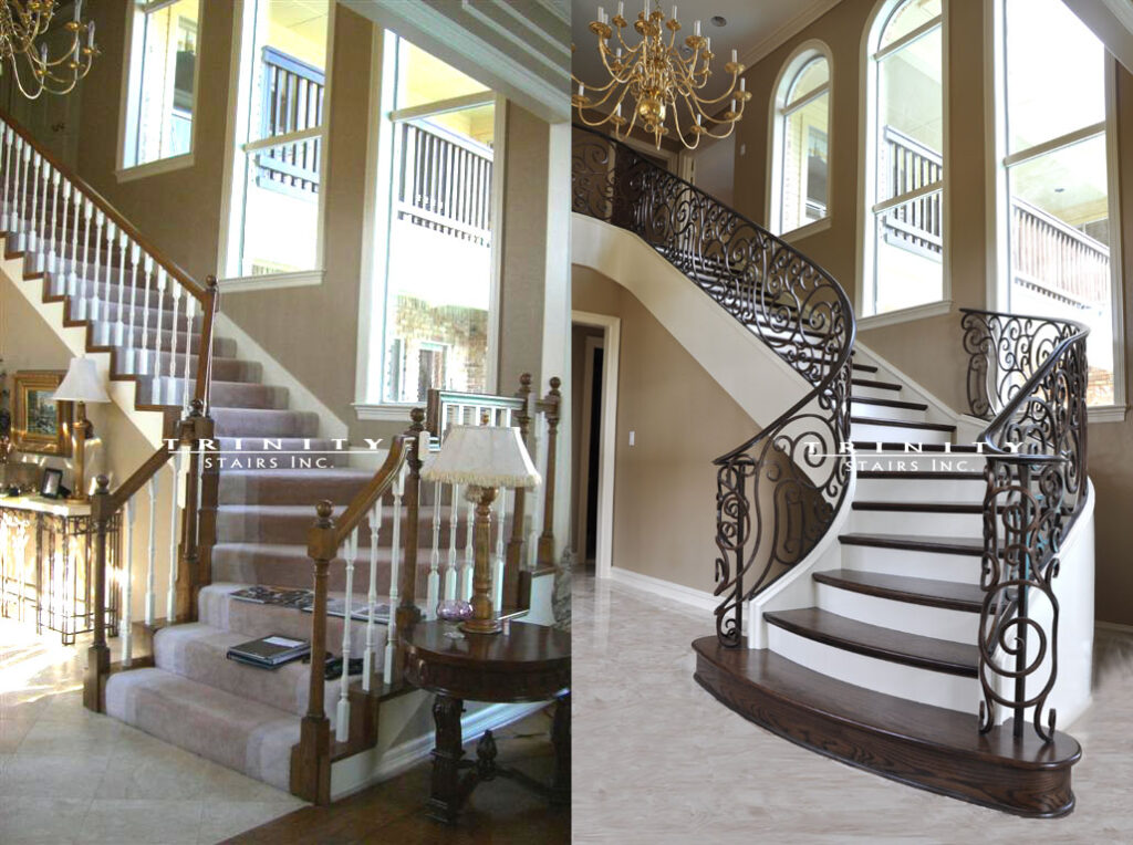 Stair Remodeling Before And After Gallery Trinity Stairstrinity Stairs