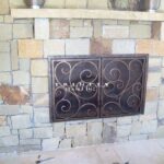 Outdoor Wrought Iron Fire Place Screen #12