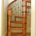 Wood and Metal Spiral Staircase #9