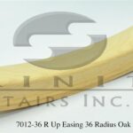 Stair Fittings - 7012-36 R Up Easing 36 Radius Oak