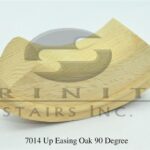 Stair Fittings - 7014 Up Easing Oak 90 Degree