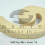 Stair Fittings - 7035 Right Hand Volute Oak