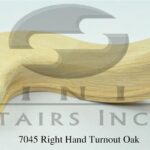 Stair Fittings - 7045 Right Hand Turnout Oak