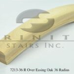 Stair Fittings - 7213-36 R Over Easing Oak 36 Radius