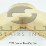 Stair Fittings - 7221 Quarter Turn Cap Oak