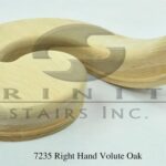 Stair Fittings - 7235 Right Hand Volute Oak