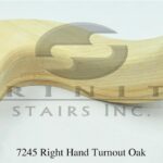 Stair Fittings - 7245 Right Hand Turnout Oak