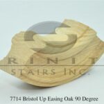 Stair Fittings - 7714 Bristol Up Easing Oak 90 Degree
