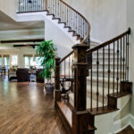 68 - Traditional with Carpet and Iron Balusters